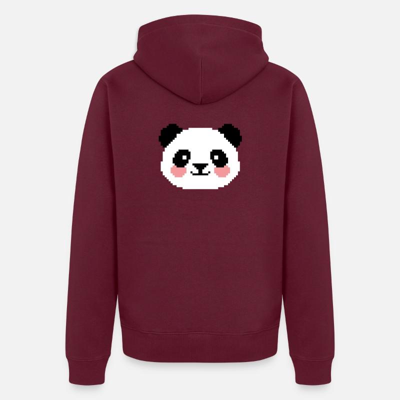 8bit Panda Unisex Premium Bio Zip Hoodie