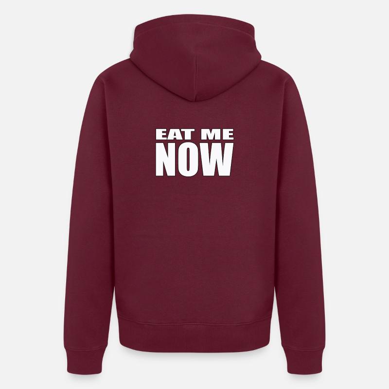 MANGE-MOI MAINTENANT - Veste à capuche bio Premium Unisexe - bourgogne