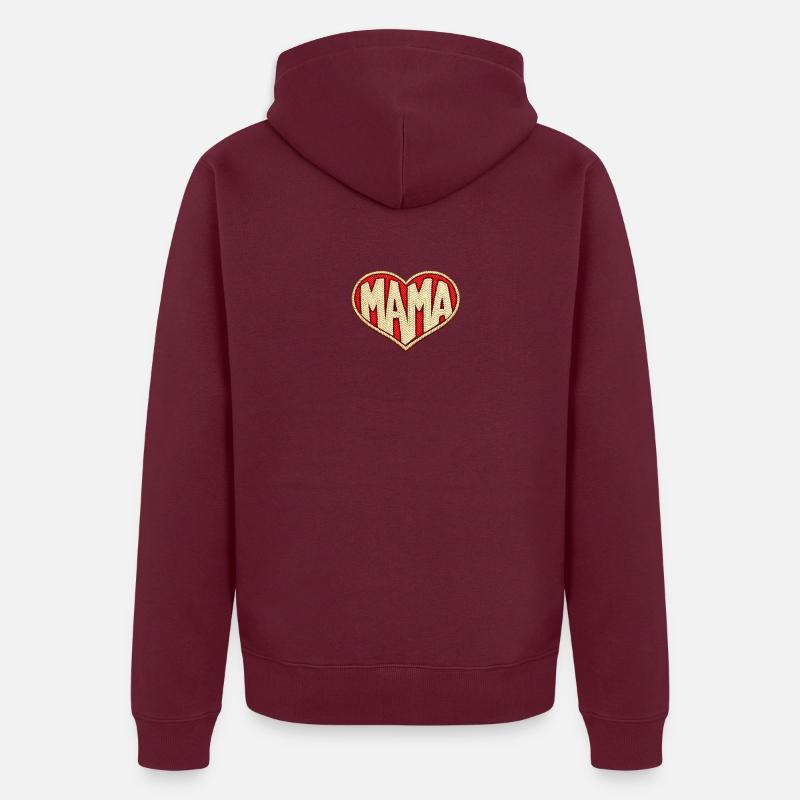 Mama Herz  Unisex Premium Bio Zip Hoodie