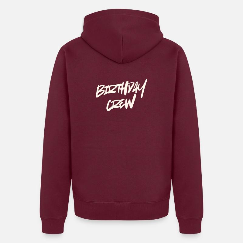 Équipe d’anniversaire - Veste à capuche bio Premium Unisexe - bourgogne