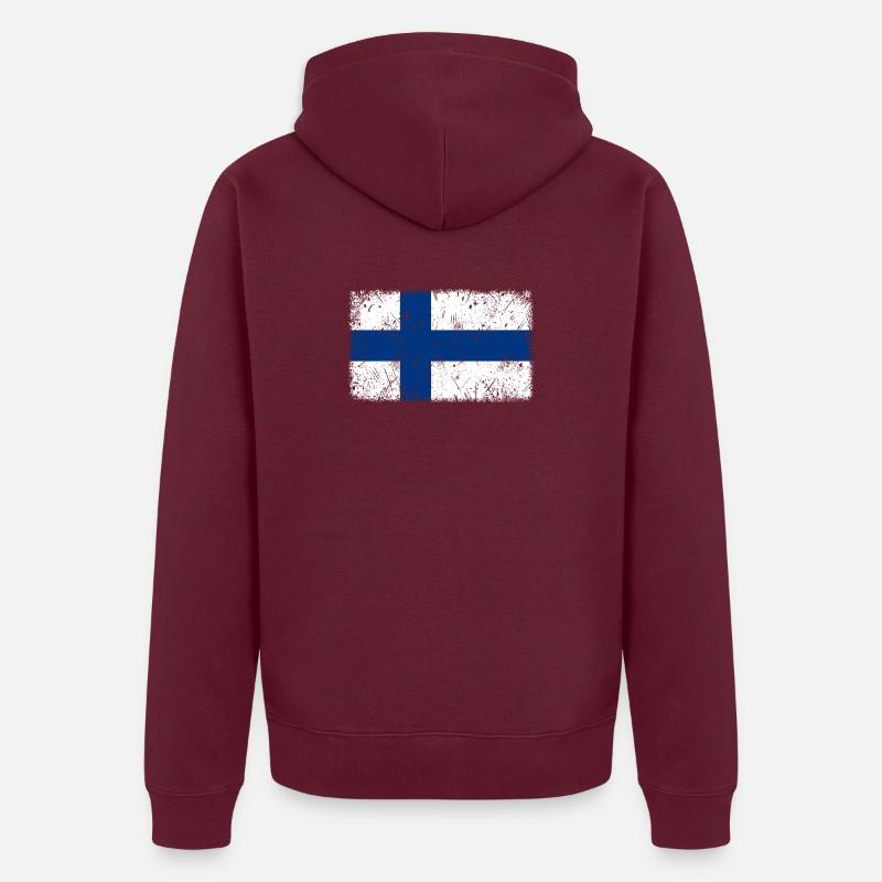 Finland Unisex Premium Organic Zip Hoodie