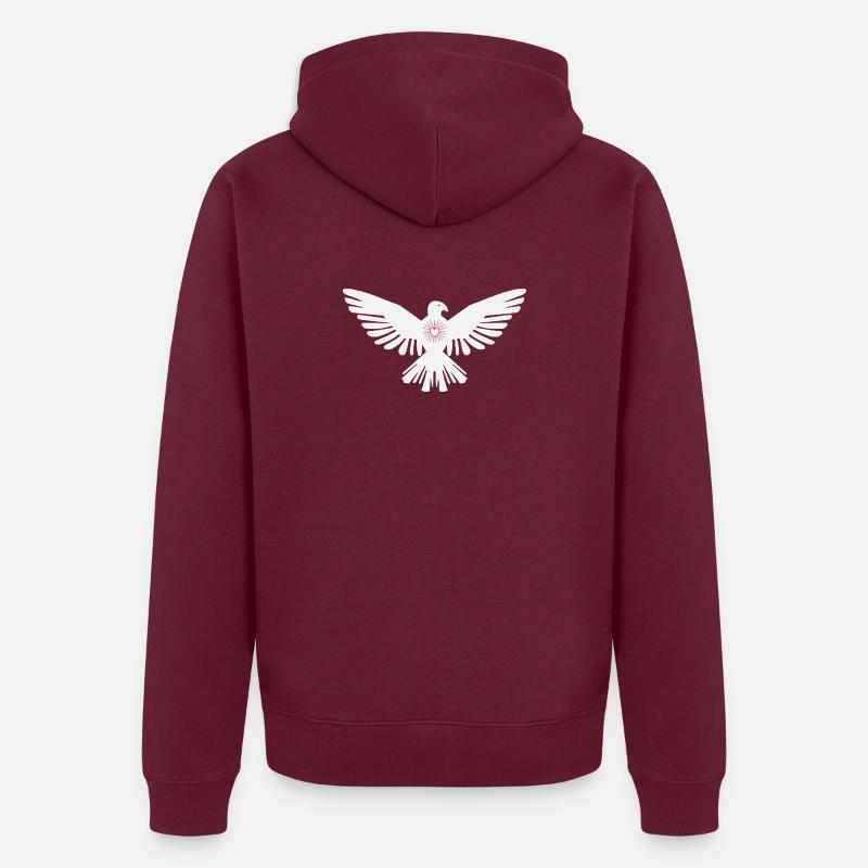 Colombe gracieuse Veste à capuche bio Premium Unisexe