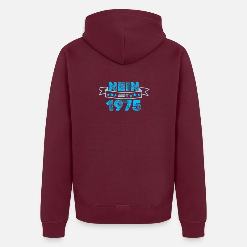 No 1975 Unisex Premium Organic Zip Hoodie