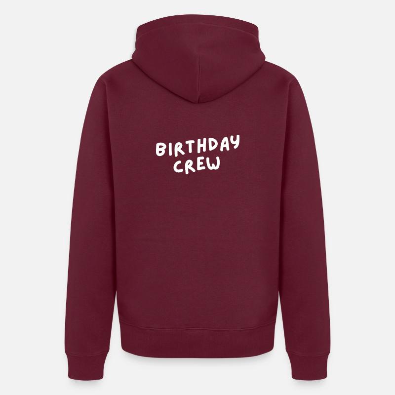 Équipe d’anniversaire - Veste à capuche bio Premium Unisexe - bourgogne