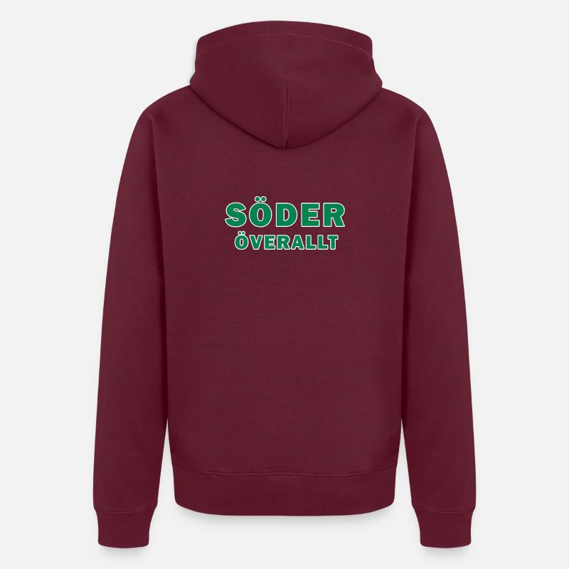 Graphismes textuels du Sud Partout Veste à capuche bio Premium Unisexe