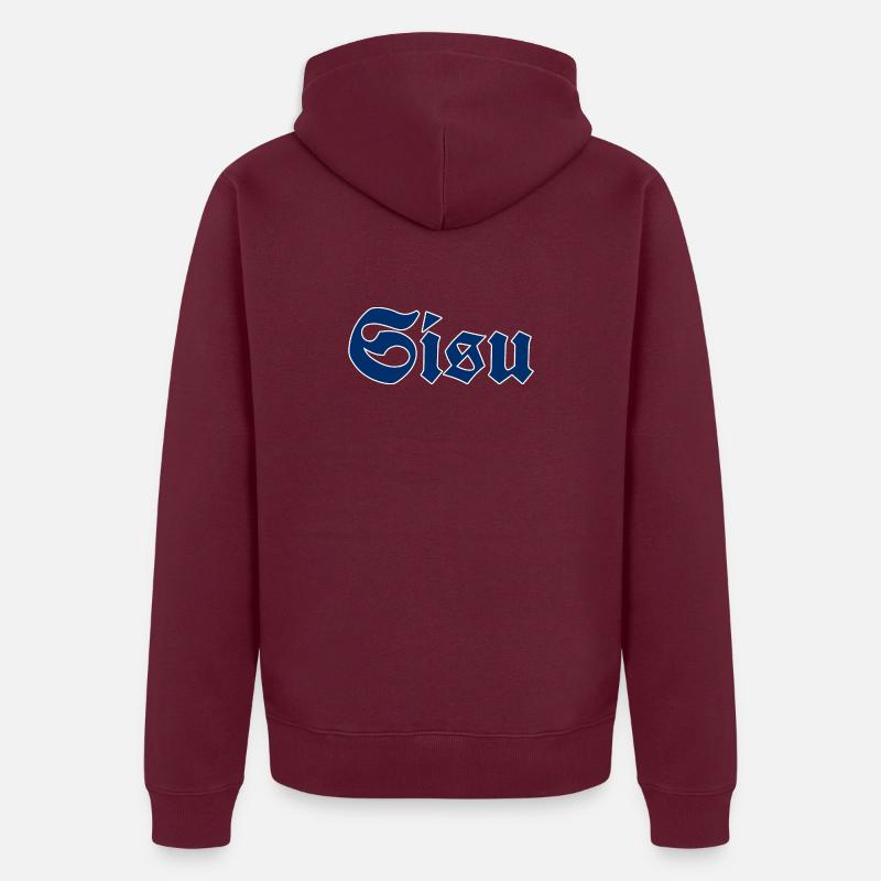 Entrailles - Veste à capuche bio Premium Unisexe - bourgogne
