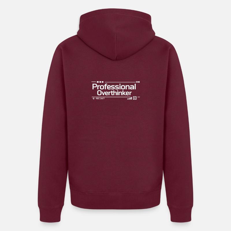 INTELLECTUEL PROFESSIONNEL : Nerd - Veste à capuche bio Premium Unisexe - bourgogne