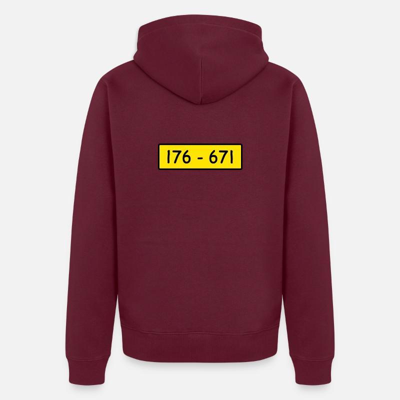 Retro Kostüm Panzerknacker 176 -671 Karneval JGA Unisex Premium Bio Zip Hoodie