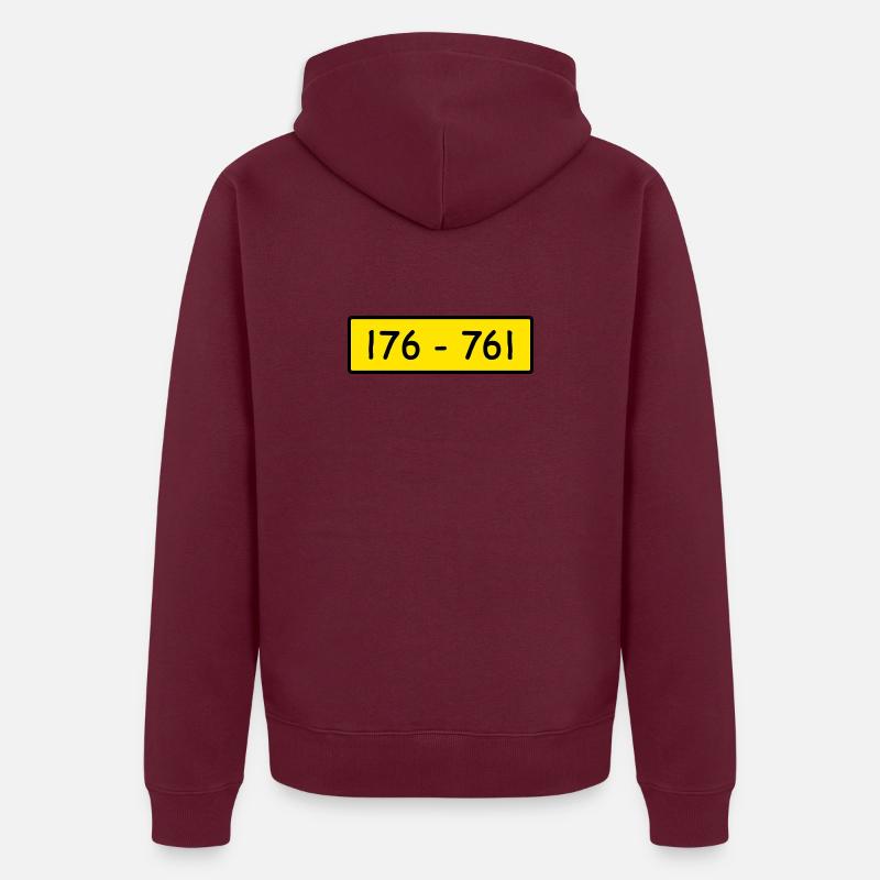 Retro Kostüm Panzerknacker 176 - 761 Karneval JGA Unisex Premium Bio Zip Hoodie