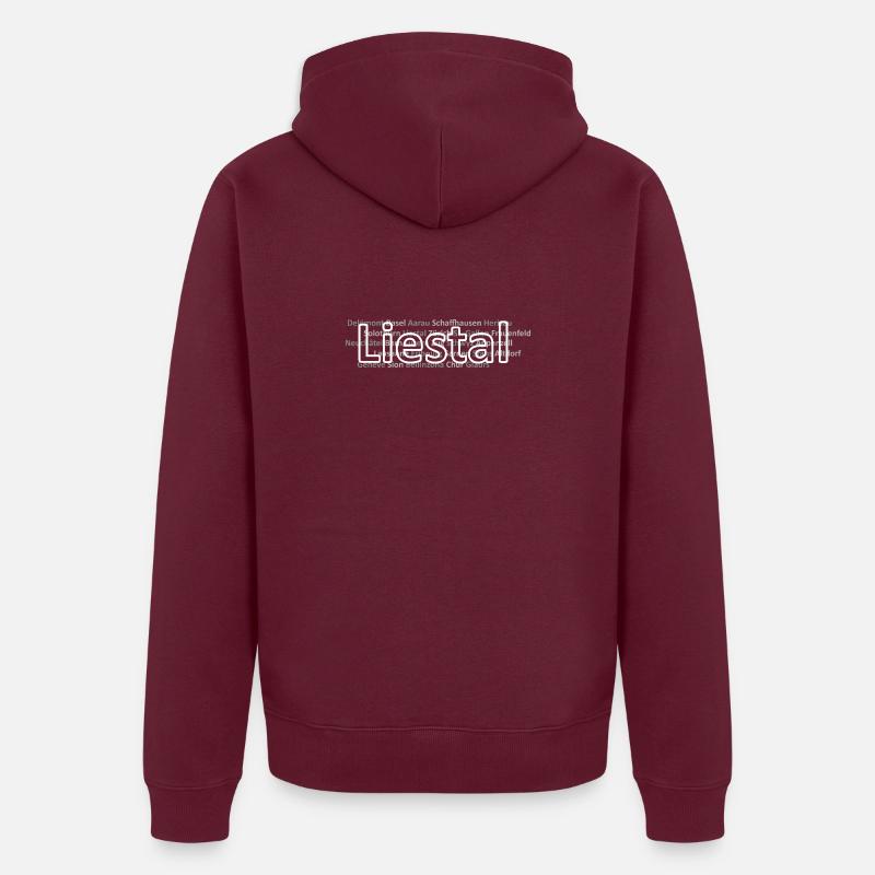 Schweizer Städte Liestal Unisex Premium Bio Zip Hoodie