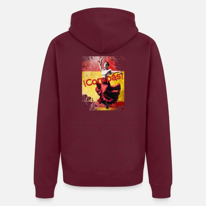 Flamenco Dancer Compás Unisex Premium Organic Zip Hoodie