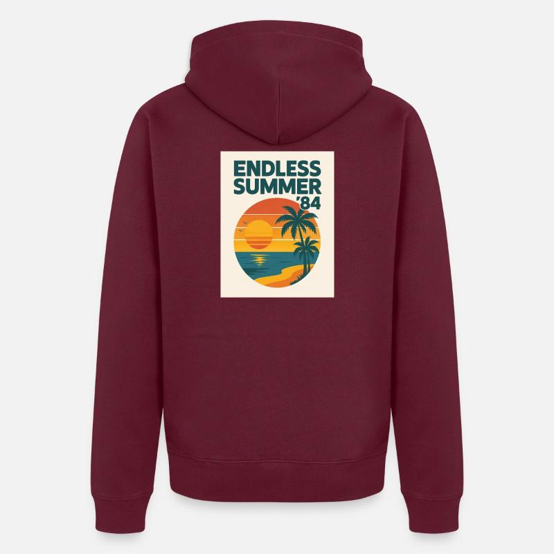 Endless Summer '84 Unisex Premium Bio Zip Hoodie