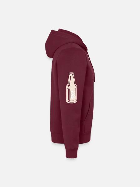 Bier 2026 Bierflasche - Unisex Premium Bio Zip Hoodie - Burgunderrot