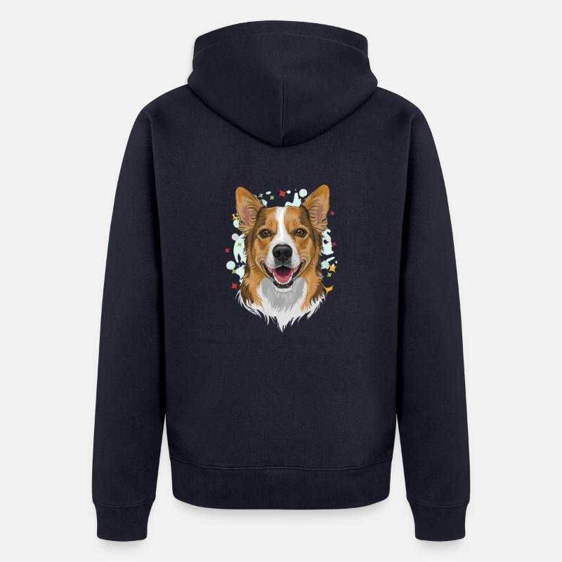 Le Chic du Chien - Veste à capuche bio Premium Unisexe - bleu marine