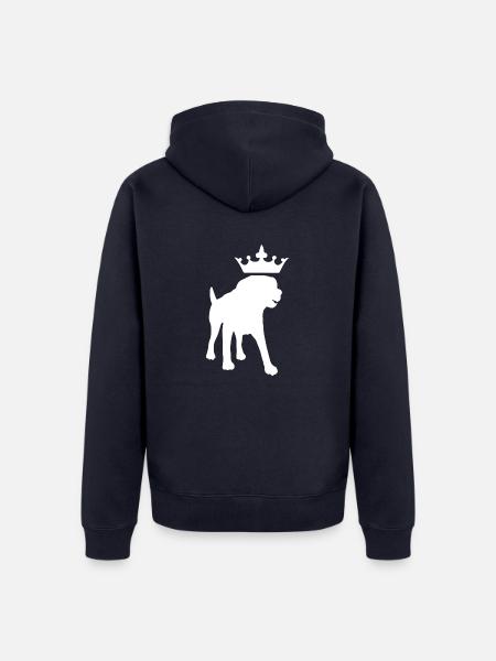 Dog Hund - Unisex Premium Bio Zip Hoodie - Navy