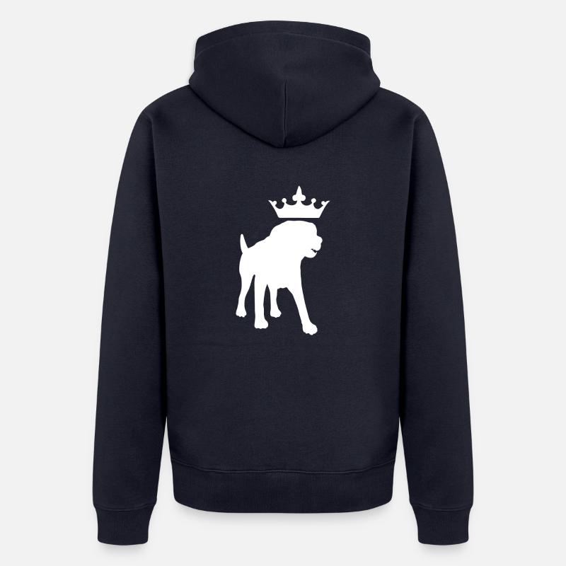 Chien Hund - Veste à capuche bio Premium Unisexe - bleu marine