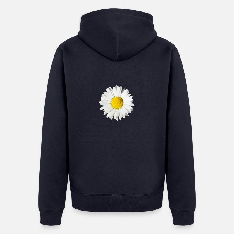 Gänseblümchen - Unisex Premium Bio Zip Hoodie - Navy