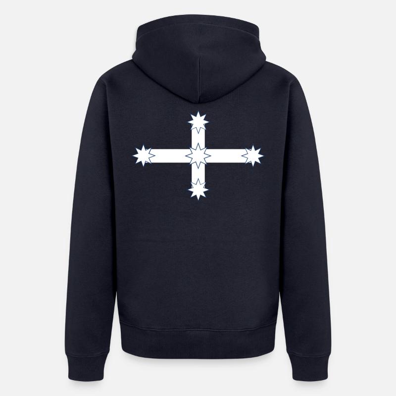 Drapeau australien Eureka - Veste à capuche bio Premium Unisexe - bleu marine