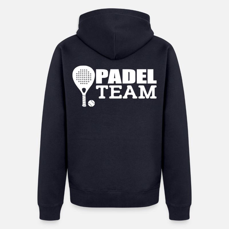 L’équipe de padel - Veste à capuche bio Premium Unisexe - bleu marine
