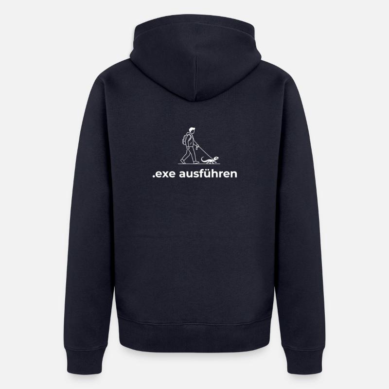 Sys Admin Programmierer Informatiker - Unisex Premium Bio Zip Hoodie - Navy