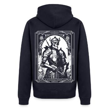 à nomine - Veste à capuche bio Premium Unisexe - bleu marine - Dos - Nico (187cm)