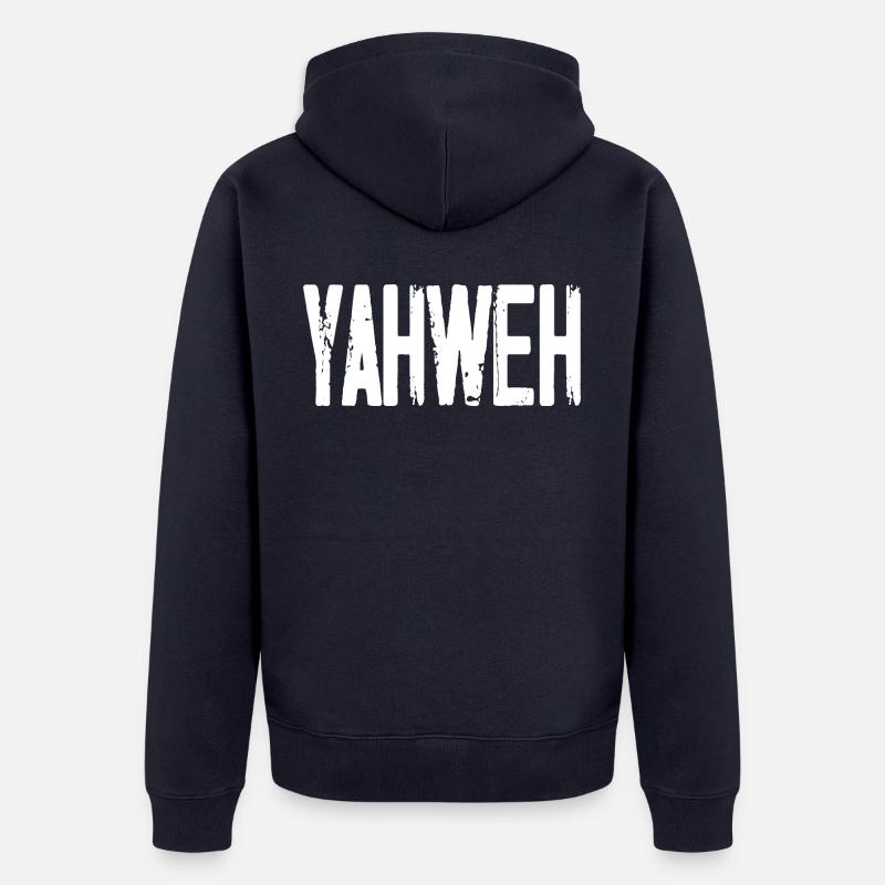 Yahvé - Veste à capuche bio Premium Unisexe - bleu marine