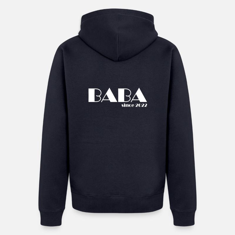 BABA depuis 2022 w - Veste à capuche bio Premium Unisexe - bleu marine