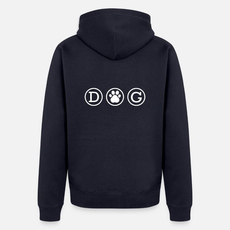 Hund Chien - Veste à capuche bio Premium Unisexe - bleu marine