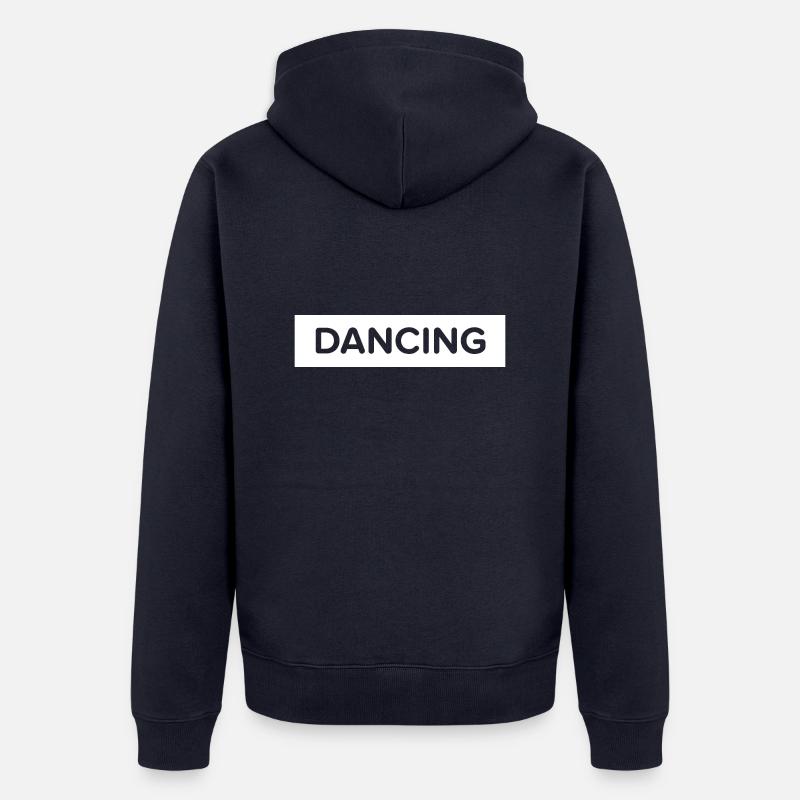 Danse Musique de danse - Veste à capuche bio Premium Unisexe - bleu marine