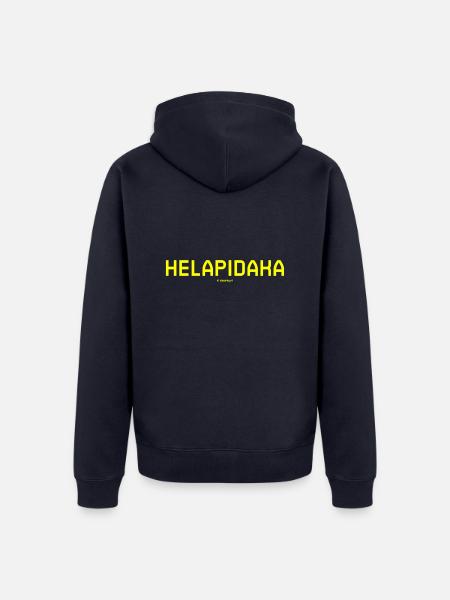 Helapidaka - Unisex Premium Organic Zip Hoodie - navy