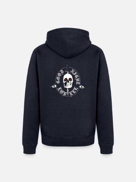 Night Lovell skull - Unisex Premium Bio Zip Hoodie - Navy