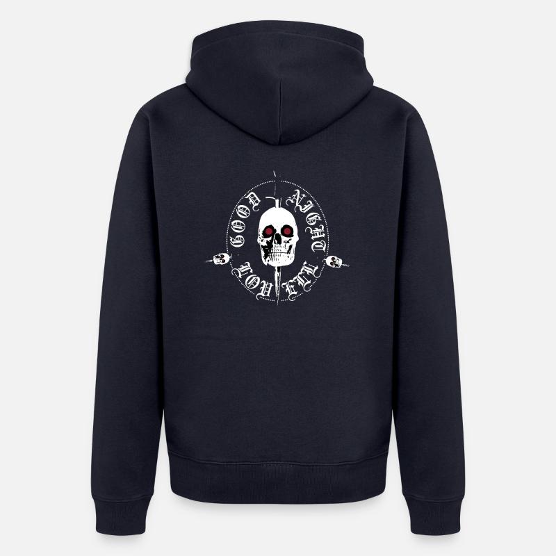 Night Lovell skull - Unisex Premium Bio Zip Hoodie - Navy