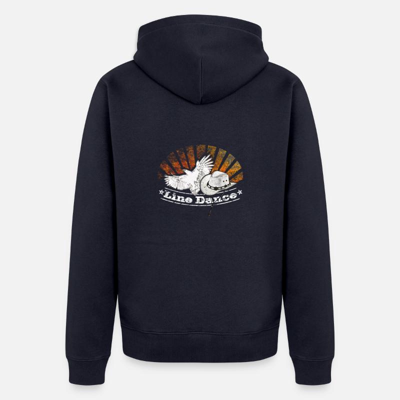 Danse de ligne - Veste à capuche bio Premium Unisexe - bleu marine