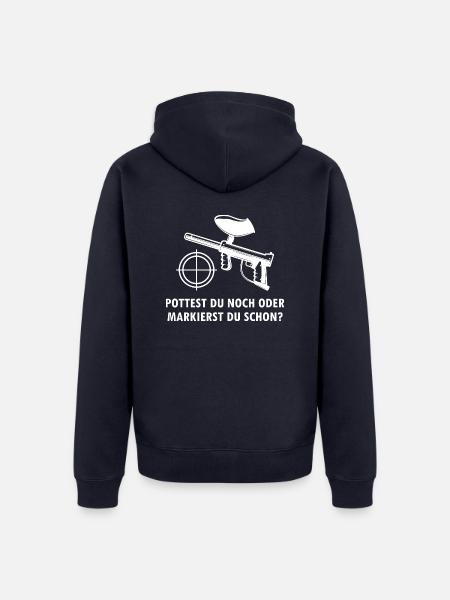 Paintball Airsoft - Unisex Premium Bio Zip Hoodie - Navy