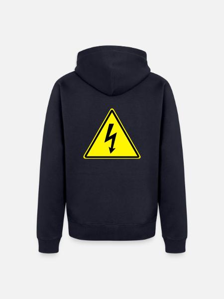 Hochspannung - Unisex Premium Bio Zip Hoodie - Navy
