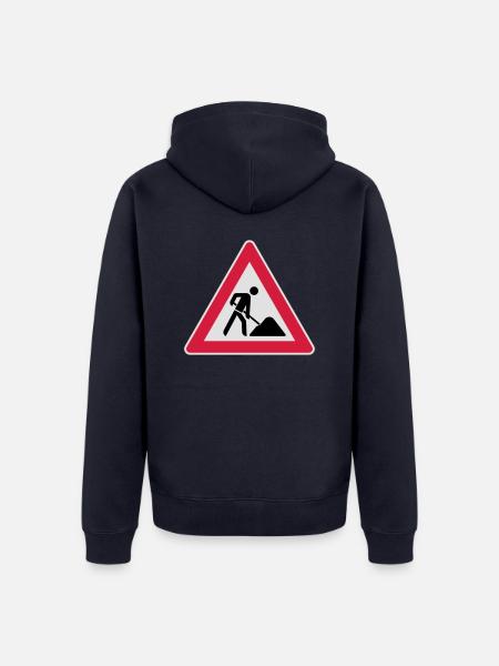 Baustelle - Unisex Premium Bio Zip Hoodie - Navy