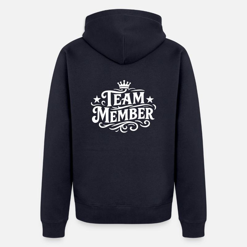 Membre de l’équipe Krone - Veste à capuche bio Premium Unisexe - bleu marine