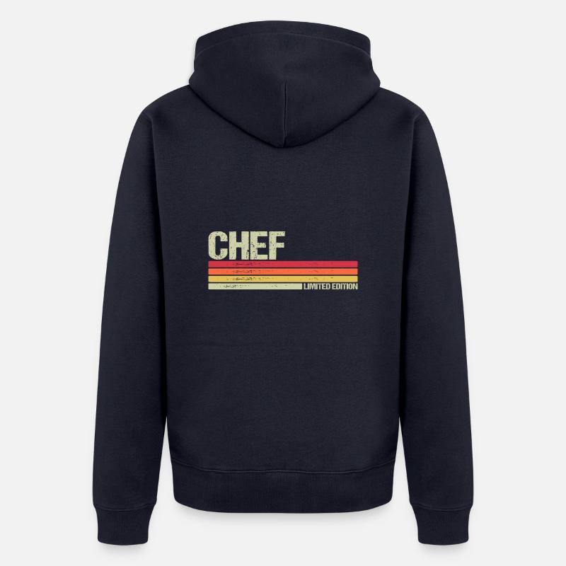 Chef Édition Limitée - Veste à capuche bio Premium Unisexe - bleu marine