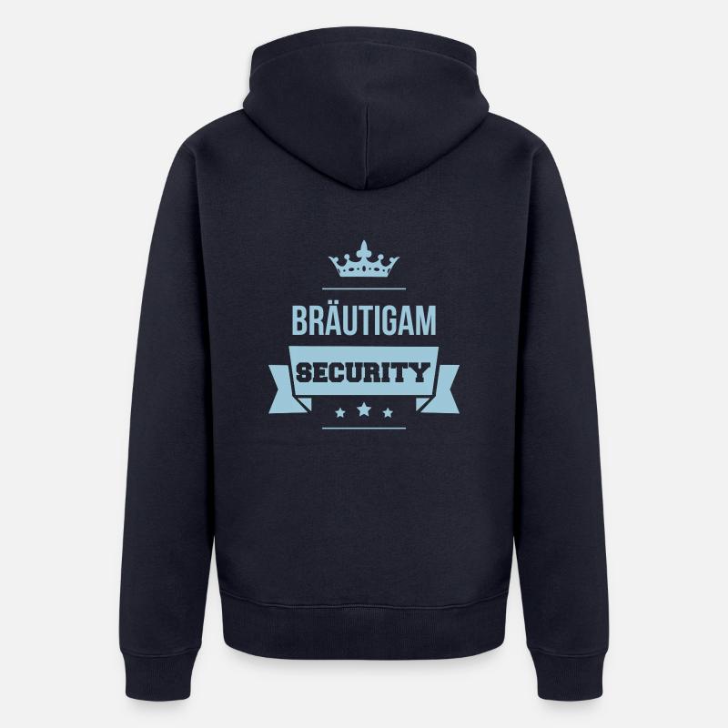 Bräutigam Security - Unisex Premium Bio Zip Hoodie - Navy
