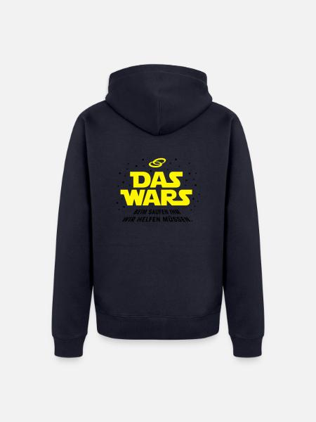 Das Wars Saufen - Unisex Premium Bio Zip Hoodie - Navy