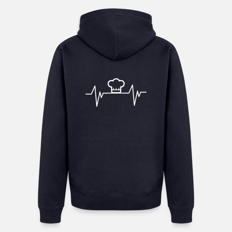 Cuire le cuisinier - Veste à capuche bio Premium Unisexe - bleu marine