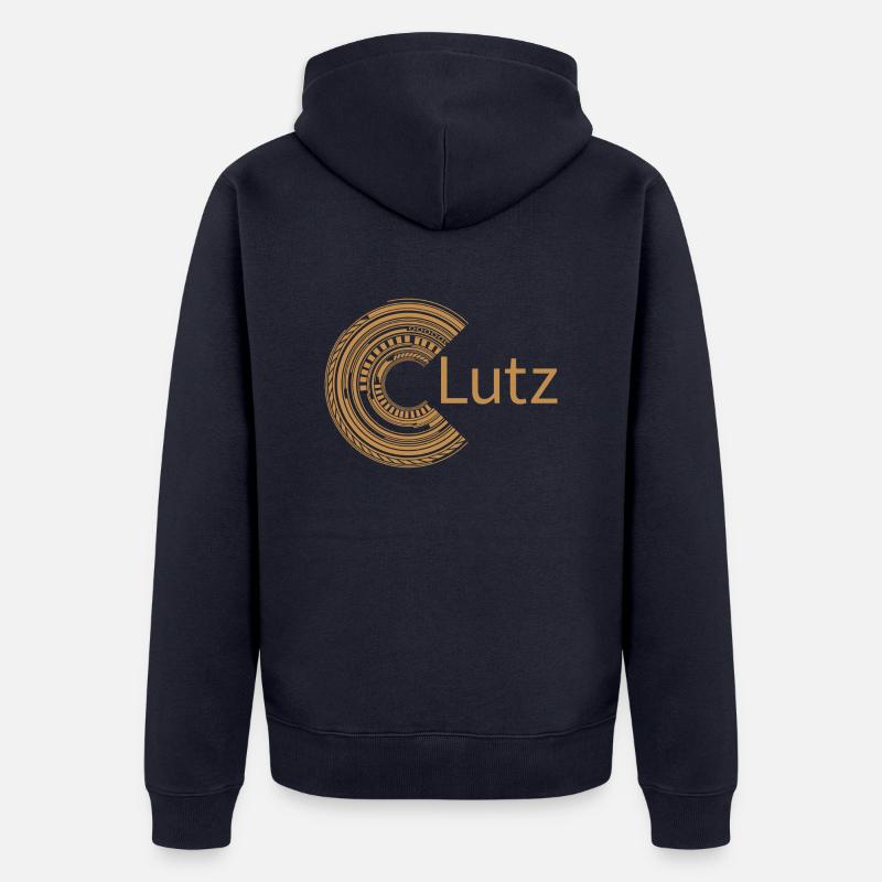 Pour Lutz - Veste à capuche bio Premium Unisexe - bleu marine