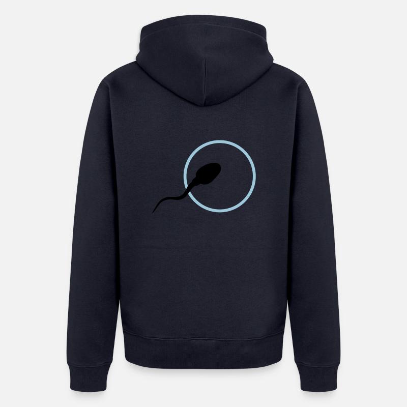 sperm3 - Veste à capuche bio Premium Unisexe - bleu marine