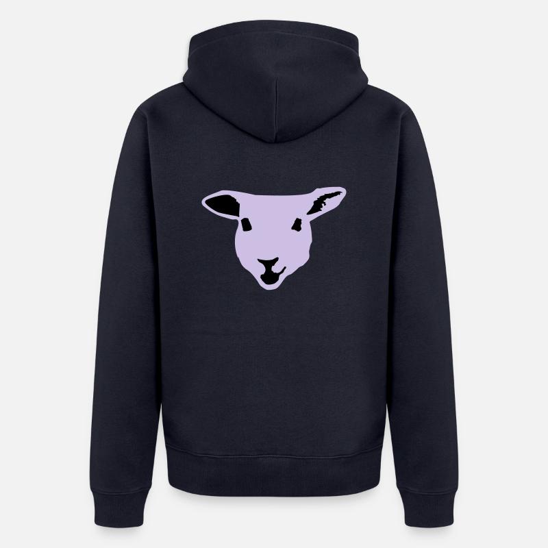 sheep, lamb - Veste à capuche bio Premium Unisexe - bleu marine