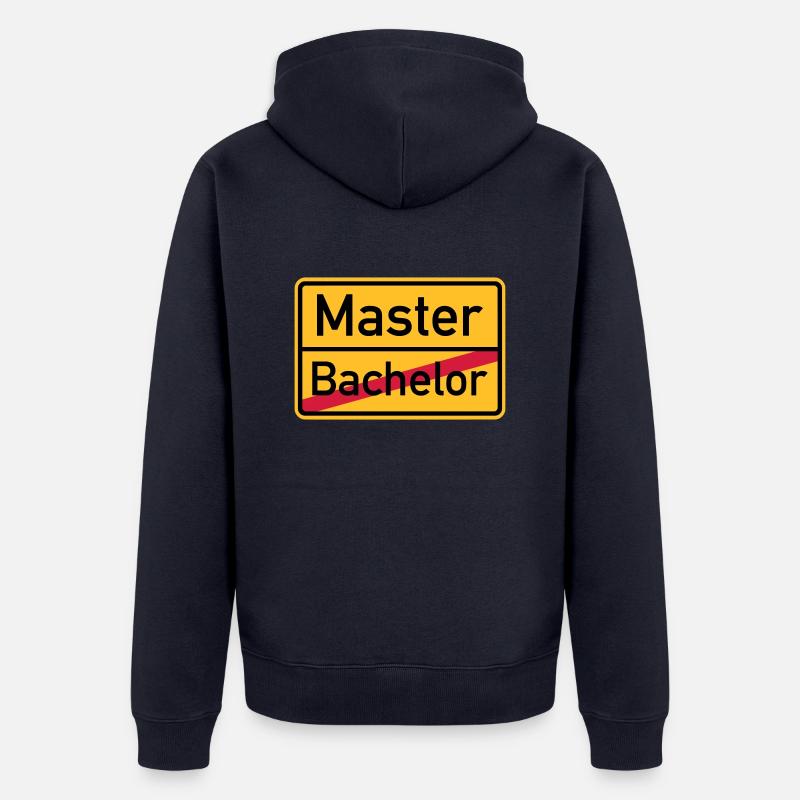 Master - Unisex Premium Bio Zip Hoodie - Navy