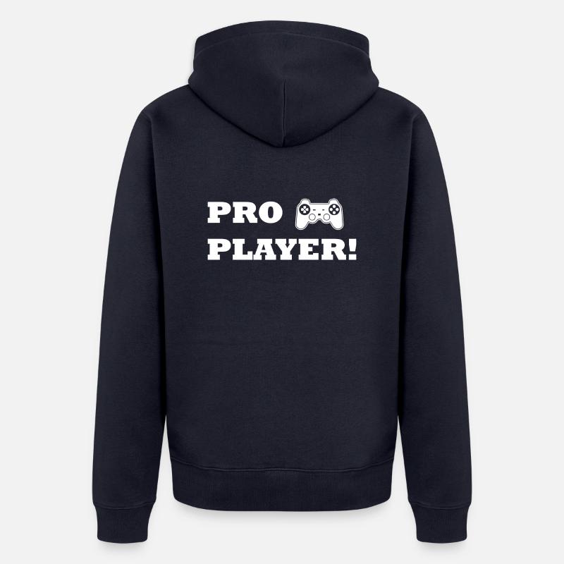 Jeu PC de jeu - Veste à capuche bio Premium Unisexe - bleu marine