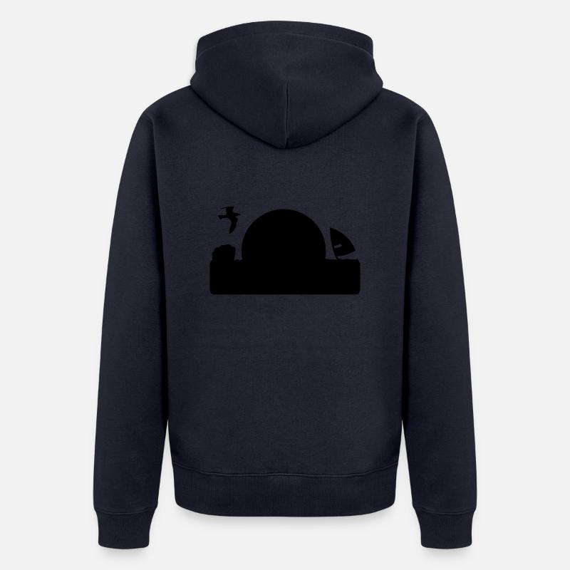 Heringsdorf - Unisex Premium Bio Zip Hoodie - Navy