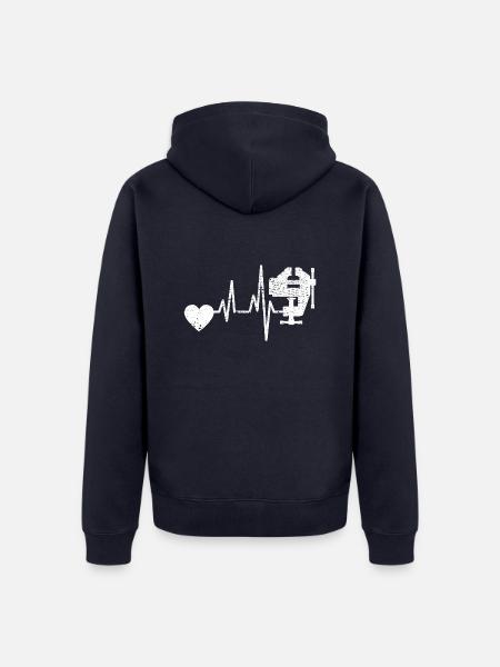 Carpenter Carpenter Planer Craftsman Joinery - Unisex Premium Organic Zip Hoodie - navy