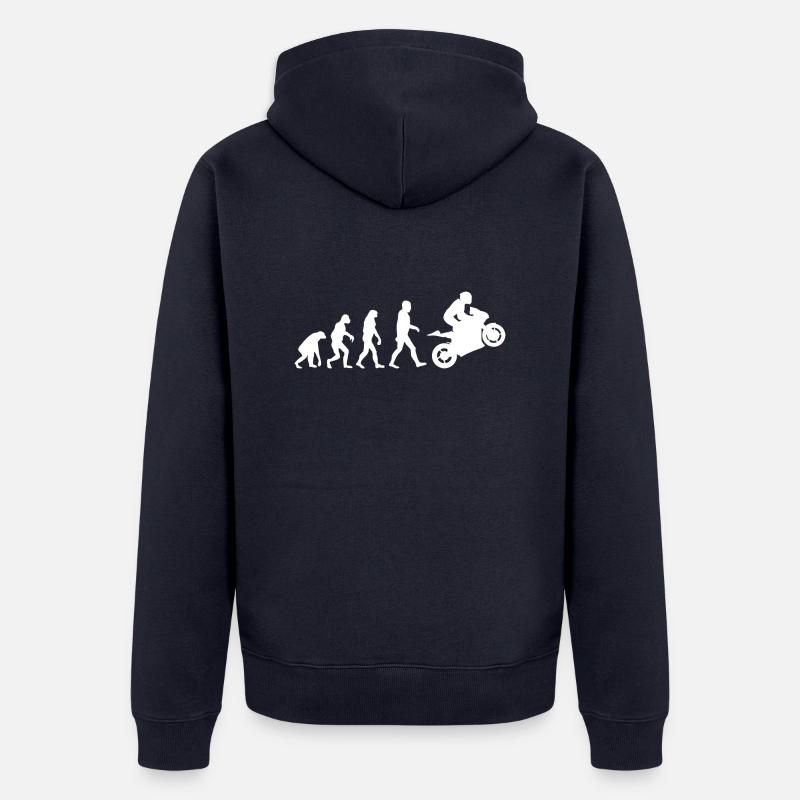 Sport Biker Evolution - Veste à capuche bio Premium Unisexe - bleu marine