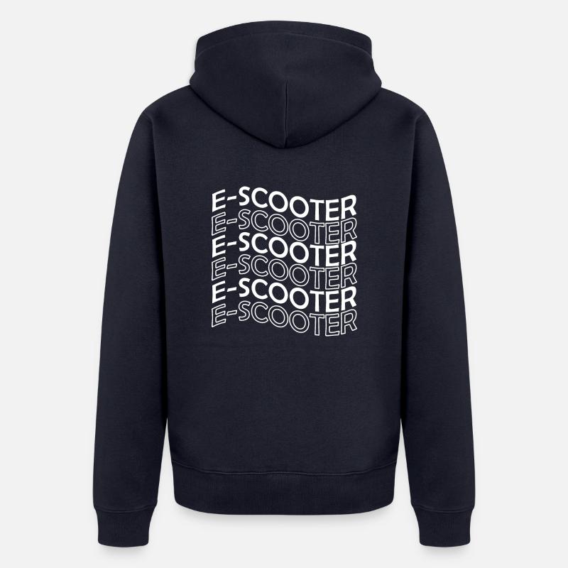 E-Scooter E-Roller Scooter - Veste à capuche bio Premium Unisexe - bleu marine